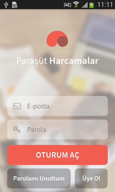 Paraşüt Android uygulaması
